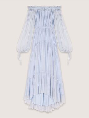 Maje - Chiffon maxi dress in size 8 US (40FR)